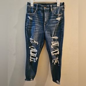American Eagle Curvy Super HI rise jegging crop size 10 R